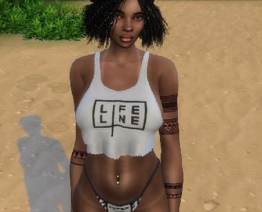 sims 4 custom character download black girls female Viviane Da Silva by Bonita100 Body View