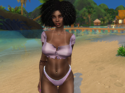 sims4 alpha cc style download black girls female Viviane Da Silva by Bonita100 Body View