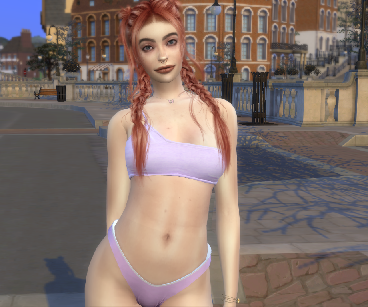 sims custom content download girl Louise Barbier by Bonita100 Body View