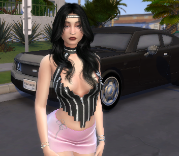 sims 4 custom character download girl Camila Flores by Bonita100 Body View