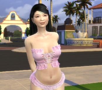 sims game premium cc download girl Adriana Montero by Bonita100 Body View