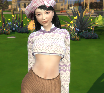 sims 4 realistic style download girl Adriana Montero by Bonita100 Body View