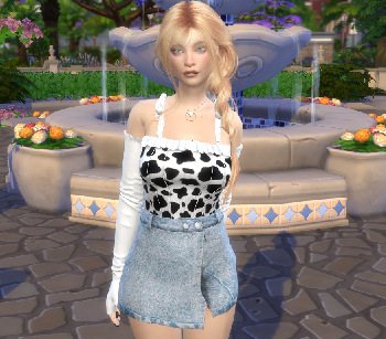 sims4 custom character download girl Hedwig Wolf by Bonita100 Body View