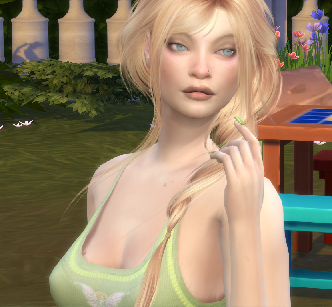 sims4 realistic style download blonde female Hedwig Wolf by Bonita100 Face View