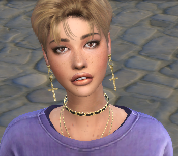 sims4 alpha cc style download dyed-hair female Leona Dienes by Bonita100 Face View
