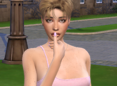 sims 4 custom sim download girl Leona Dienes by Bonita100 Face View
