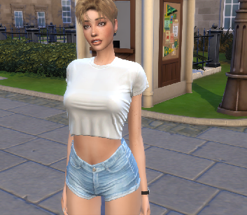 sims4 custom content download blonde female Leona Dienes by Bonita100 Body View