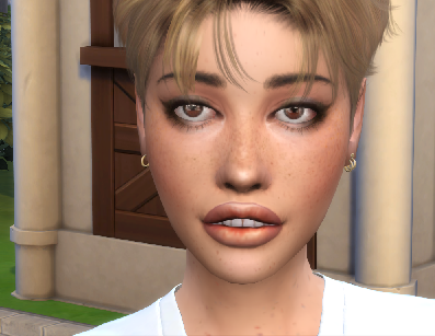 the sims 4 cc download dyed-hair female Leona Dienes by Bonita100 Face View