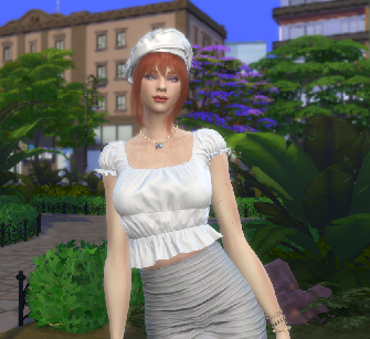 sims custom sim download redhead female Maeve Ryan by Bonita100 Body View