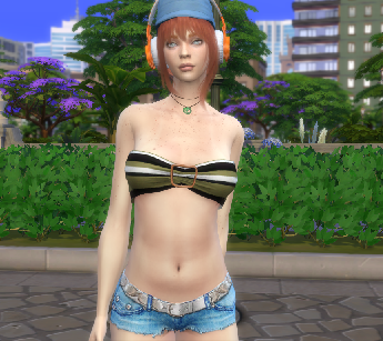 sims 4 cc download redhead female Maeve Ryan by Bonita100 Body View