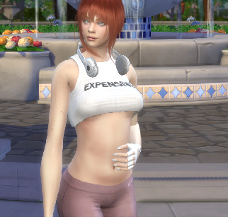 sims game high detail download redhead female Maeve Ryan by Bonita100 Body View