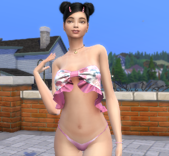 sims4 custom character download brunette female Diana Torres by Bonita100 Body View