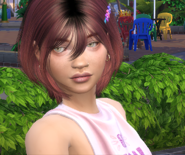 the sims 4 high detail download brown hair female Imene Martinez by Bonita100 Face View