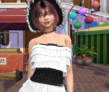 sims 4 custom sim download brown hair female Imene Martinez by Bonita100 Body View