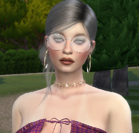 the sims 4 alpha cc style download gray-haired female Delfina Acher by Bonita100 Face View