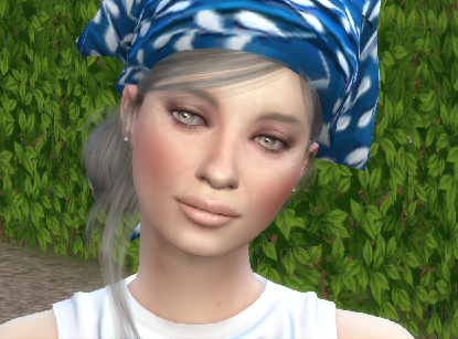 sims game premium cc download gray-haired female Delfina Acher by Bonita100 Face View