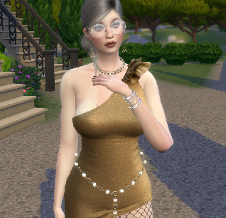 sims 4 custom character download woman Delfina Acher by Bonita100 Body View