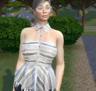 the sims 4 custom content download woman Delfina Acher by Bonita100 Body View