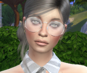 sims cc download gray-haired female Delfina Acher by Bonita100 Face View