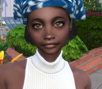 sims realistic style download girl Destiny Brown by Bonita100 Face View