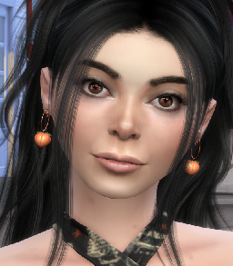 sims4 custom character download brunette female Maria Malla by Bonita100 Face View