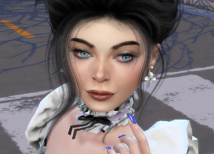 sims custom content download brunette female Maria Malla by Bonita100 Face View