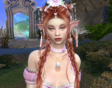 sims4 high detail download redhead female Liriel Aldmeri by Bonita100 Face View