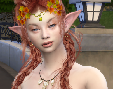 the sims 4 alpha cc download redhead female Liriel Aldmeri by Bonita100 Face View