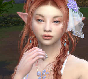 sims game alpha cc style download occult female Liriel Aldmeri by Bonita100 Face View