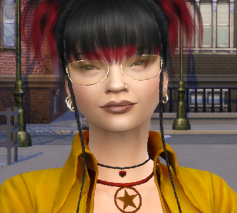 sims realistic style download girl Chelsea Liang by Bonita100 Face View