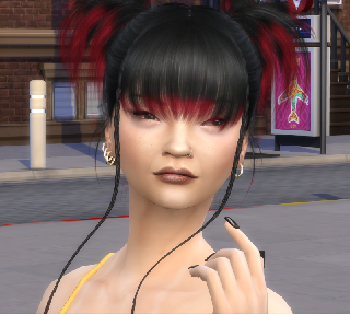 sims game custom content download girl Chelsea Liang by Bonita100 Face View