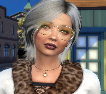 sims 4 cc download gray-haired female Carmen Ortiz by Bonita100 Face View
