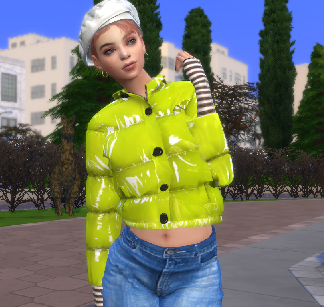 sims 4 custom character download dyed-hair female Lara Vicenzo by Bonita100 Body View