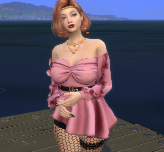 the sims 4 custom character download girl Xema Acevedo by Bonita100 Body View