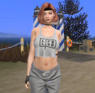 sims 4 premium cc download redhead female Xema Acevedo by Bonita100 Body View
