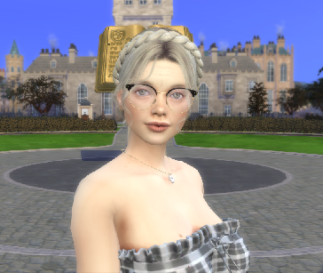 sims alpha cc style download gray-haired female Urzula Filipowicz by Bonita100 Face View