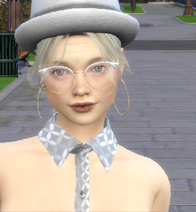 sims 4 premium cc download gray-haired female Urzula Filipowicz by Bonita100 Face View
