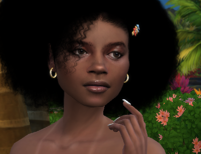 sims 4 alpha cc download black girls female Marcela Lima by Bonita100 Face View