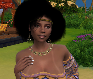 the sims 4 alpha cc style download black girls female Marcela Lima by Bonita100 Face View