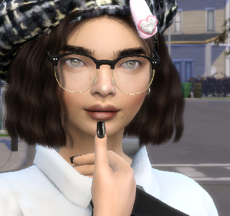 the sims 4 high detail download brunette female Ocean Beaufort by Bonita100 Face View