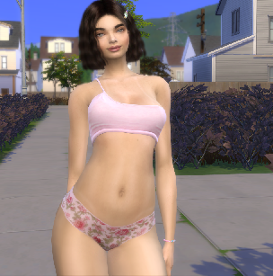 sims 4 custom sim download girl Ocean Beaufort by Bonita100 Body View