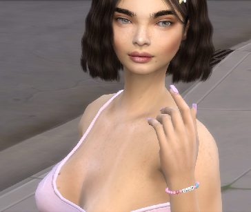 sims4 custom content download brunette female Ocean Beaufort by Bonita100 Face View