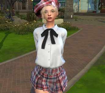 sims alpha cc style download girl Heidi Hoffmann by Bonita100 Body View