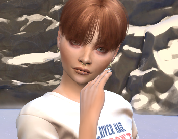sims 4 alpha cc style download girl Maja Larsen by Bonita100 Face View