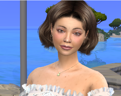 sims 4 high detail download brown hair female Simona Rossi by Bonita100 Face View