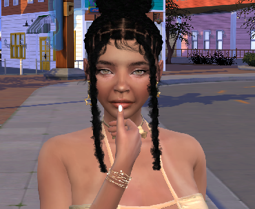 the sims 4 alpha cc download woman Latonya Washington by Bonita100 Face View