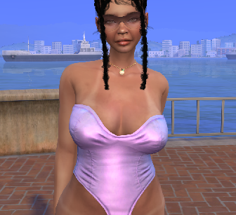 the sims 4 custom character download black girls female Latonya Washington by Bonita100 Body View