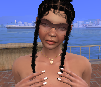 sims custom sim download woman Latonya Washington by Bonita100 Face View