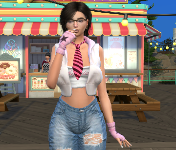 sims 4 cc download brunette female Ashley Vergara by Bonita100 Body View