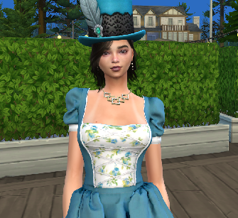 the sims 4 realistic style download brunette female Ashley Vergara by Bonita100 Body View